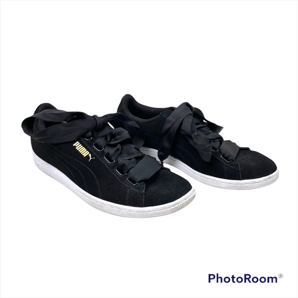 Puma Black Suede Sneakers - Picture 1 of 7